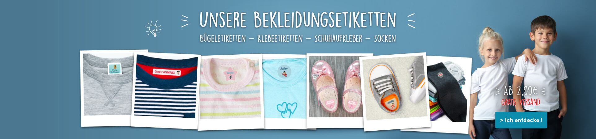 Unsere Bekleidungsetiketten