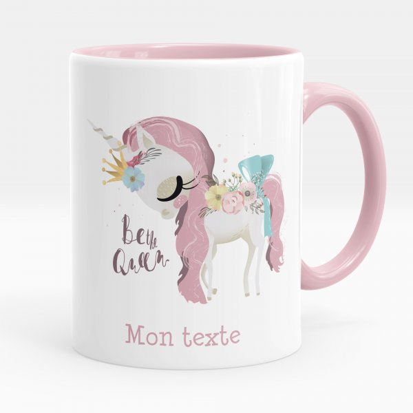 Personalisierte Tasse - Einhorn Be the Queen