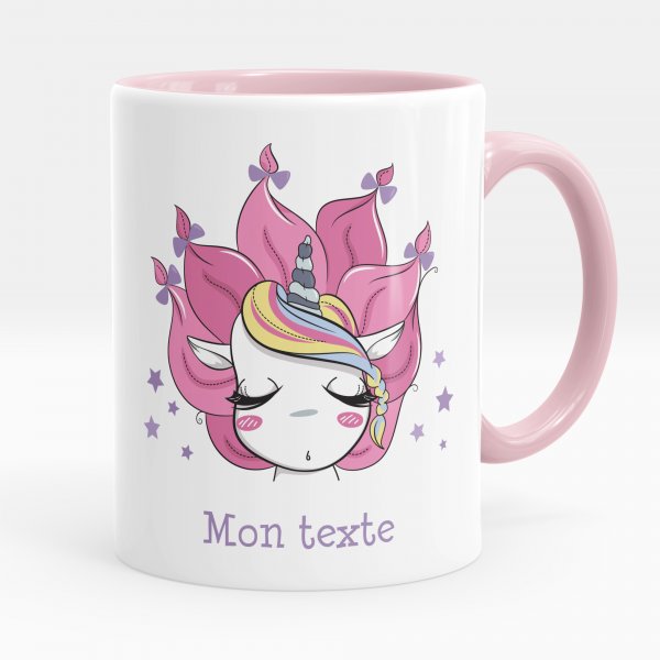 Personalisierte Tasse - Einhorn Sterne