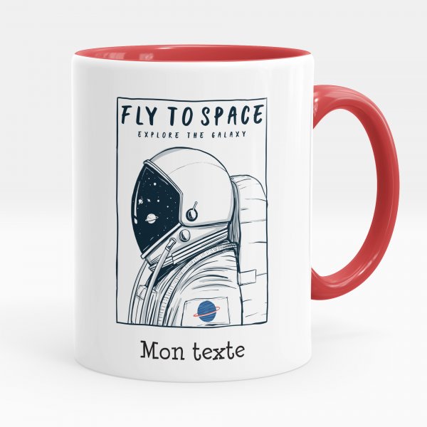 Personalisierte Tasse - Fly to space