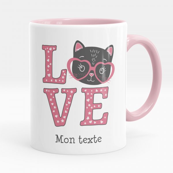 Personalisierte Tasse - Katze Love