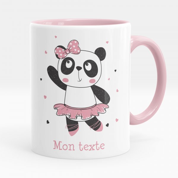 Personalisierte Tasse - Pandatänzerin Herzen