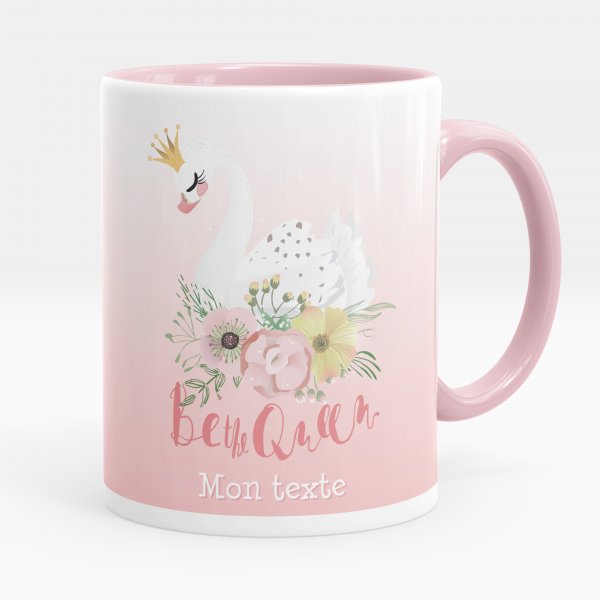 Personalisierte Tasse - Schwan Be the Queen