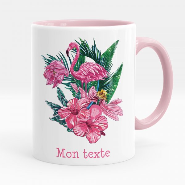 Personalisierte Tasse - Tropischer Flamingo