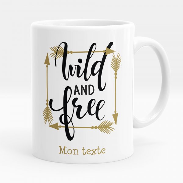 Personalisierte Tasse - Wild and Free