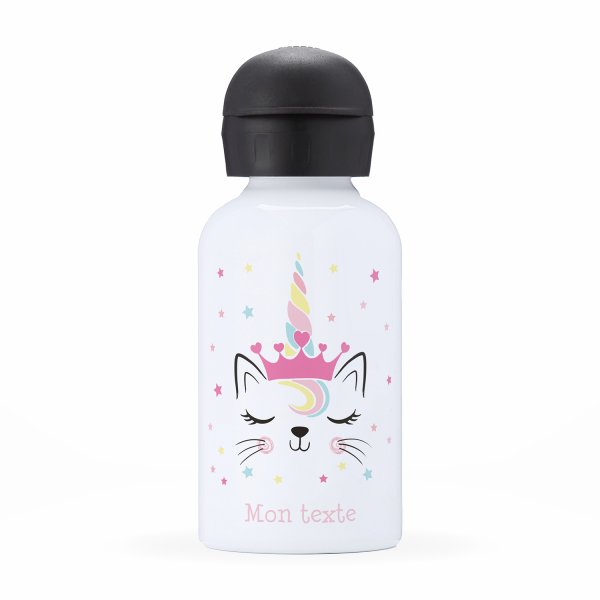 Personalisierte Thermosflasche für Kinder - Einhornkatze