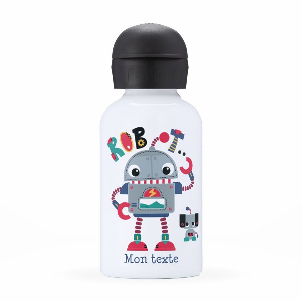 Personalisierte Thermosflasche für Kinder - Roboter