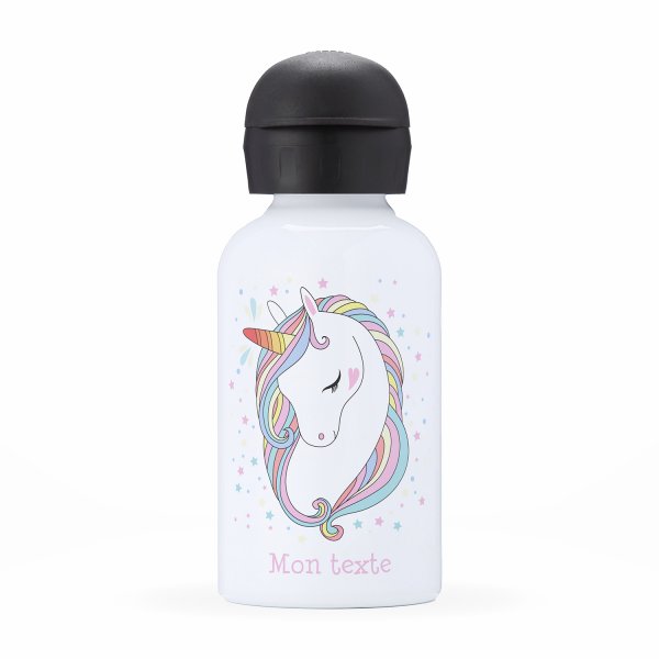 Personalisierte Thermosflasche für Kinder - Schönes Einhorn