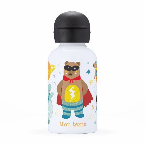 Personalisierte Thermosflasche für Kinder - Superheldentiere