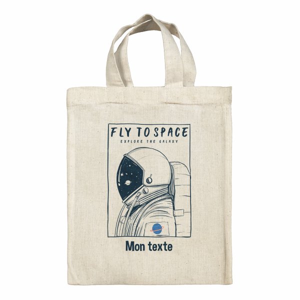 Personalisierte Tragetasche Lunchbox - Fly to space