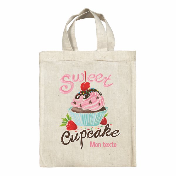 Personalisierte Tragetasche Lunchbox - Sweet cupcake